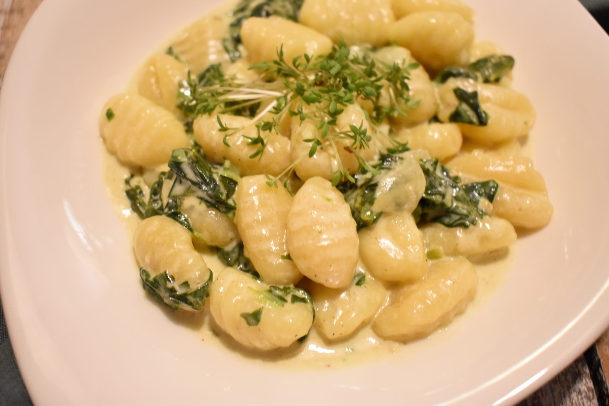 Gnocchi in Spinat-Käse Rahm » Mein Kochuniversum